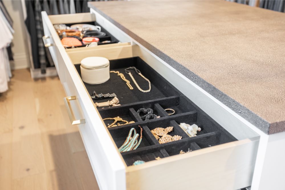 Custom jewelry drawer Custom jewelry drawer design for your custom closet design