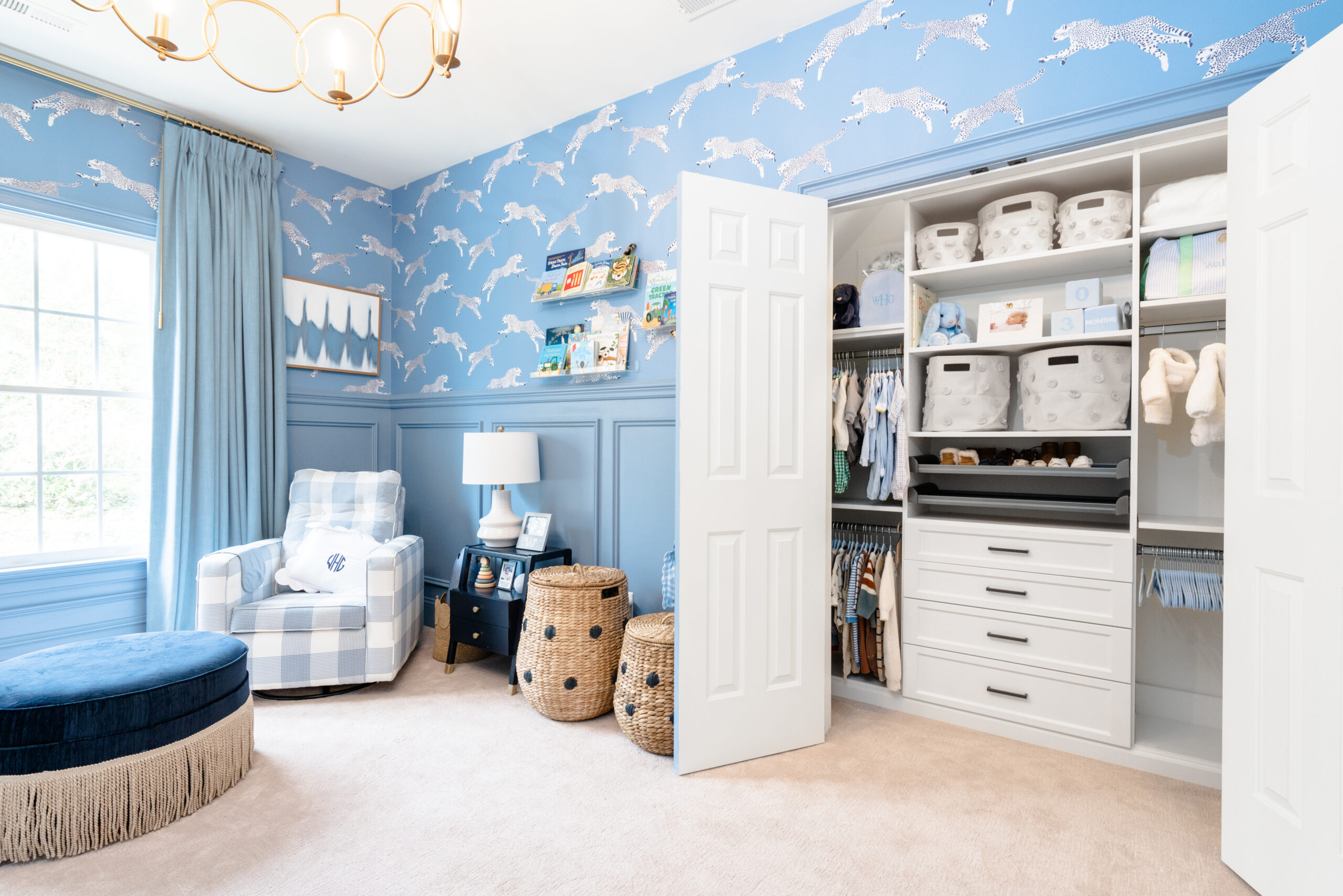 Custom nursery closet design Image of custom nursery closet design