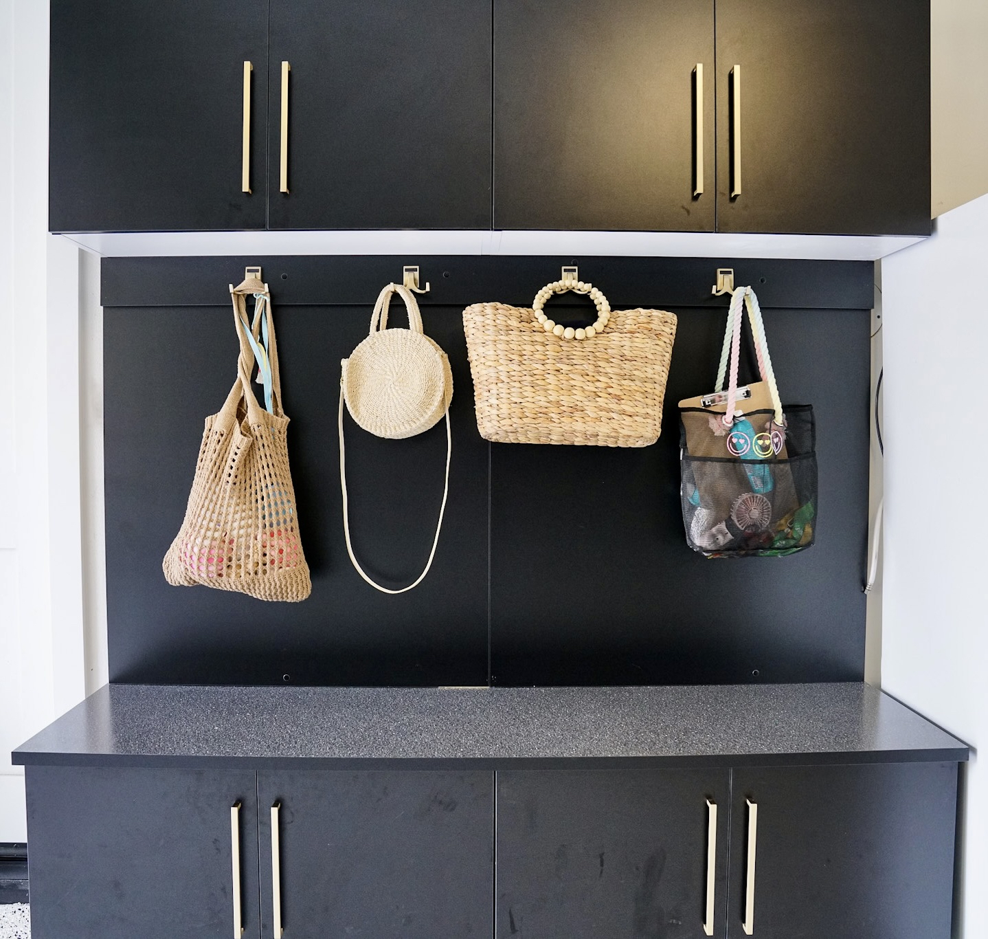 Irvine Mudroom Storage Systems Image of an Irvine home with a custom mudroom storage system.