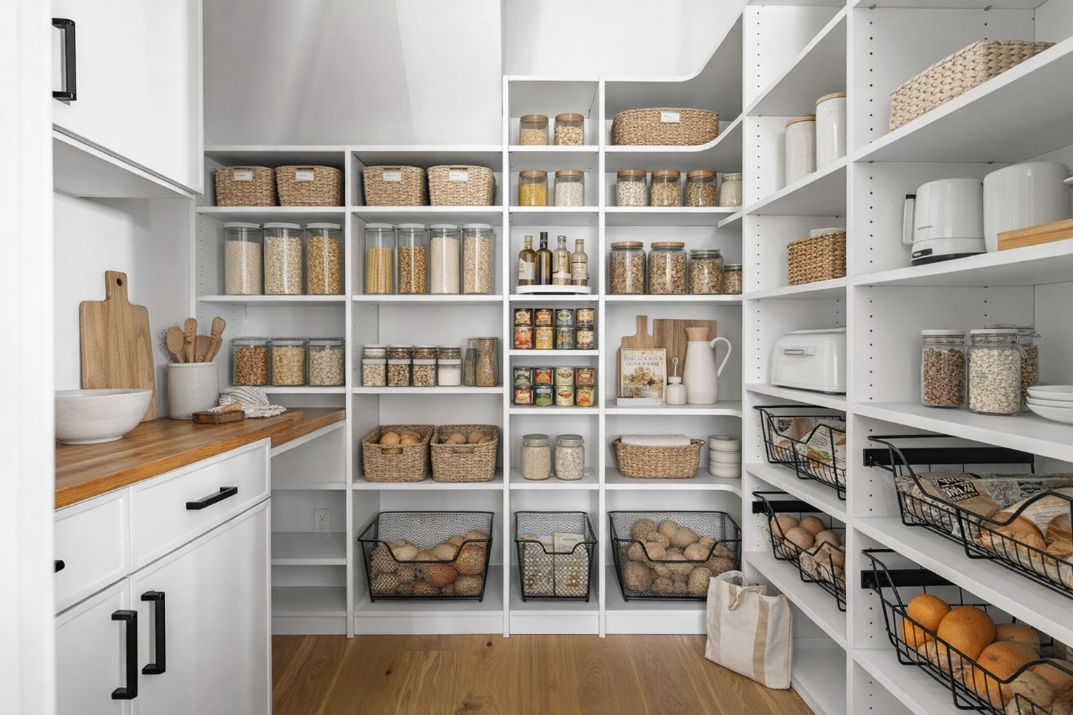 Pantries Image of Irvine custom home storage. with accessories for closets