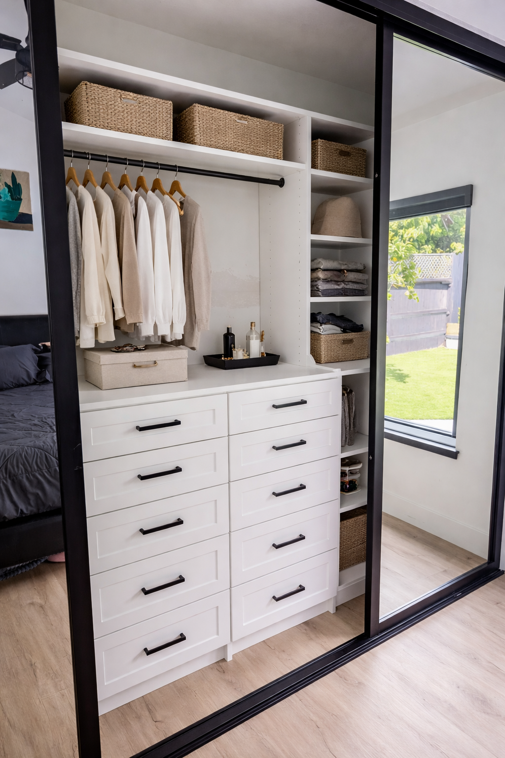 Modern Reach-in closet