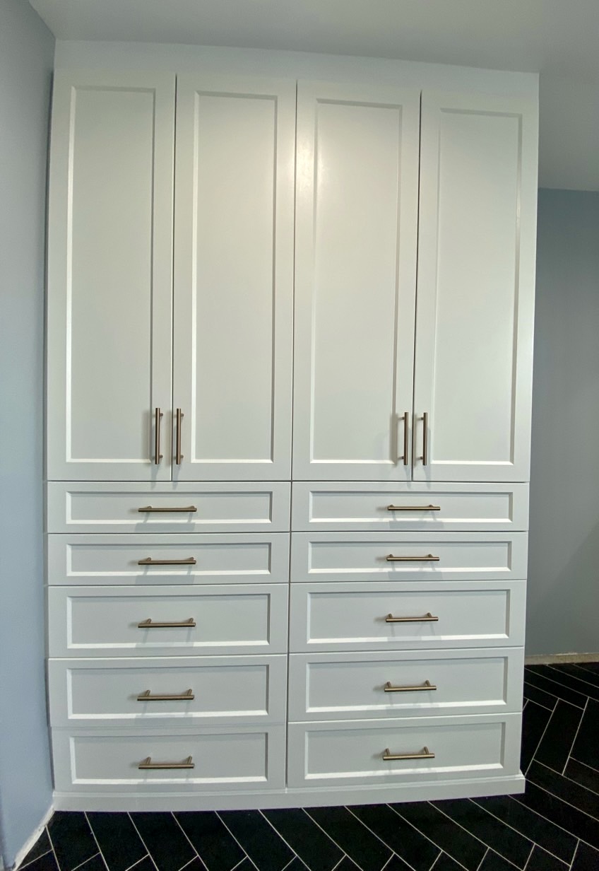white linen closet