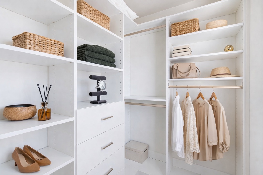 drawers inside closet a picture of a custom closet system with drawers in closet.